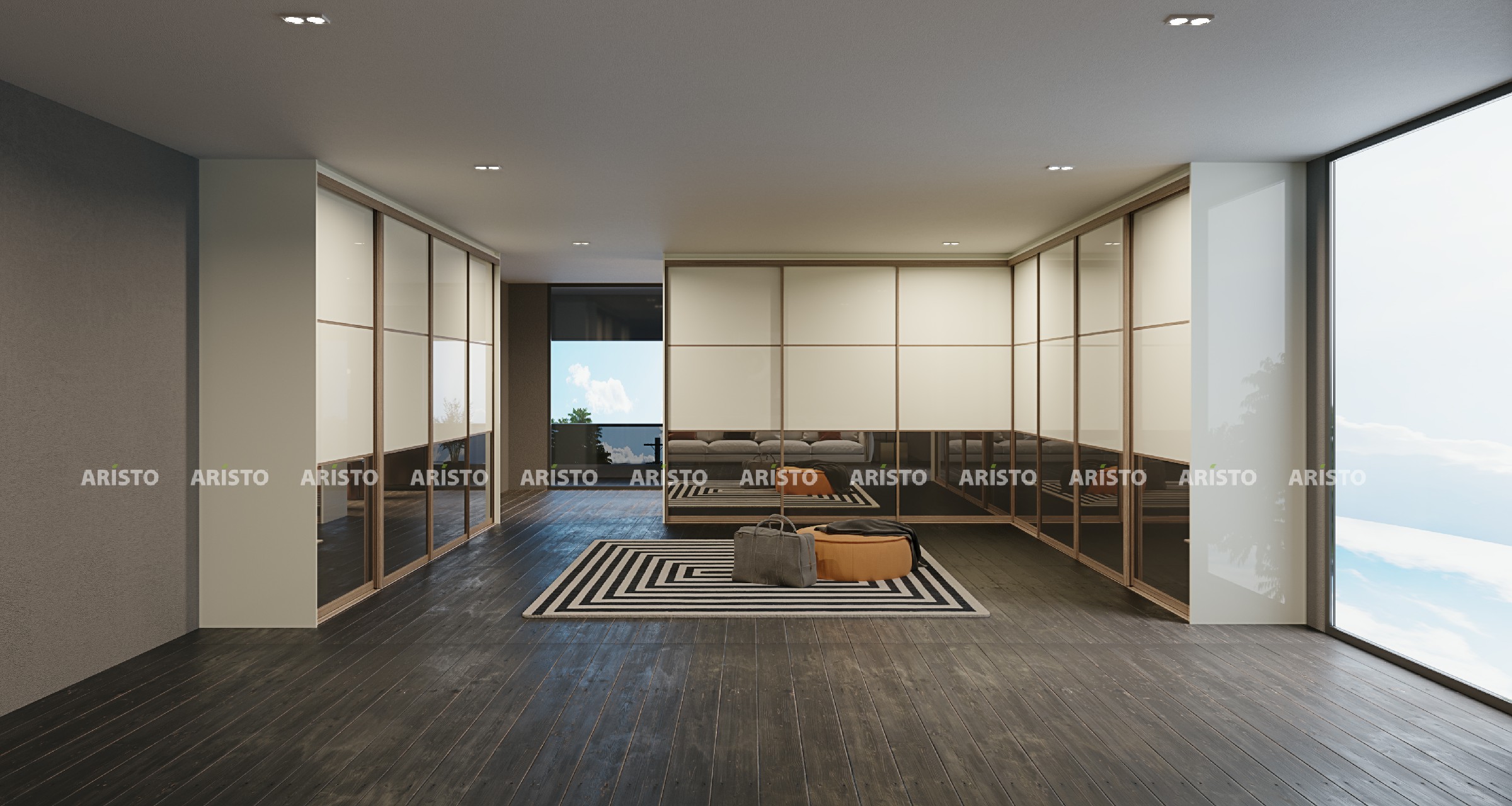 CRL 01 - SHUTTER FINISH - OFF WHITE (HIGH GLOSS) & PLAIN MIRROR~1